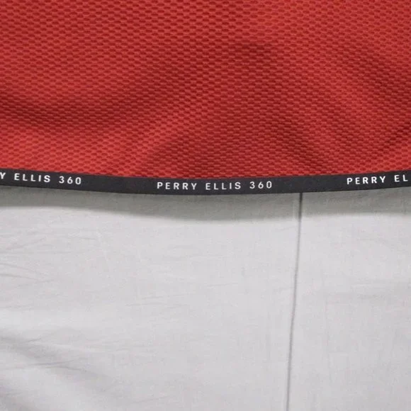 Perry Ellis 360‎ Long Sleeve Shirt Quarter Zip Burgundy Red Men Size | L - Picture 7 of 8